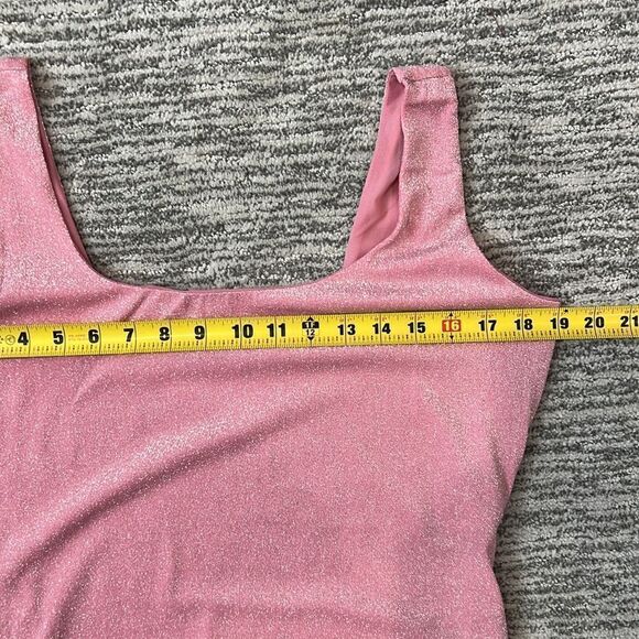 New Naked Wardrobe Metallic Hourglass
Midi Dress In Pink 2X - Picture 8 of 15